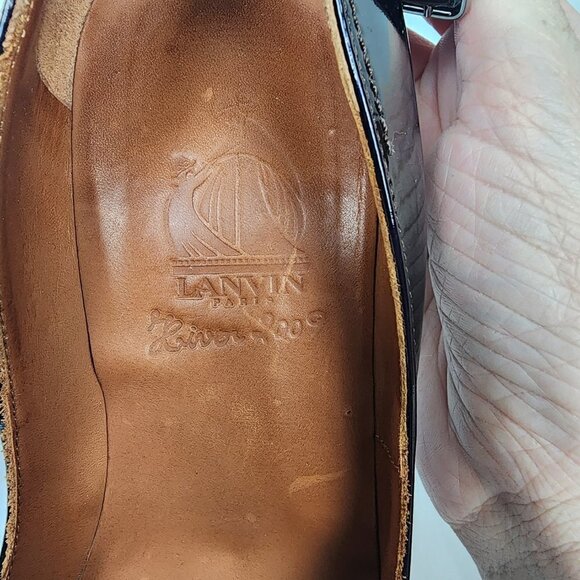 Lanvin Patent Leather Platform Mirrored Heel 36.5 - Picture 5 of 8